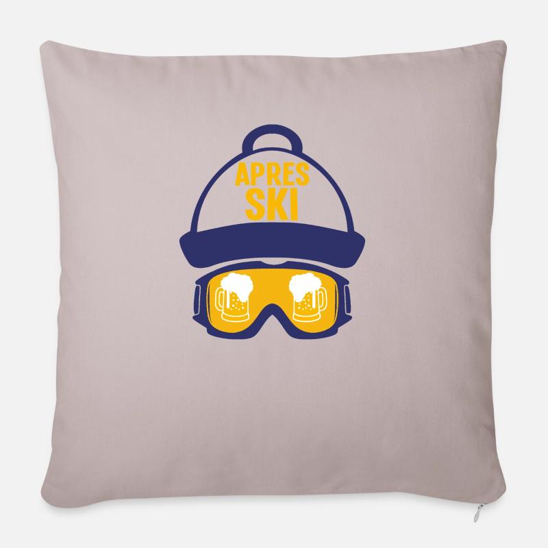 Après-ski - Housse de coussin décorative 45 x 45 cm - taupe clair