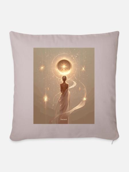 Starseed - Sofakissenbezug 45 x 45 cm - helles Taupe