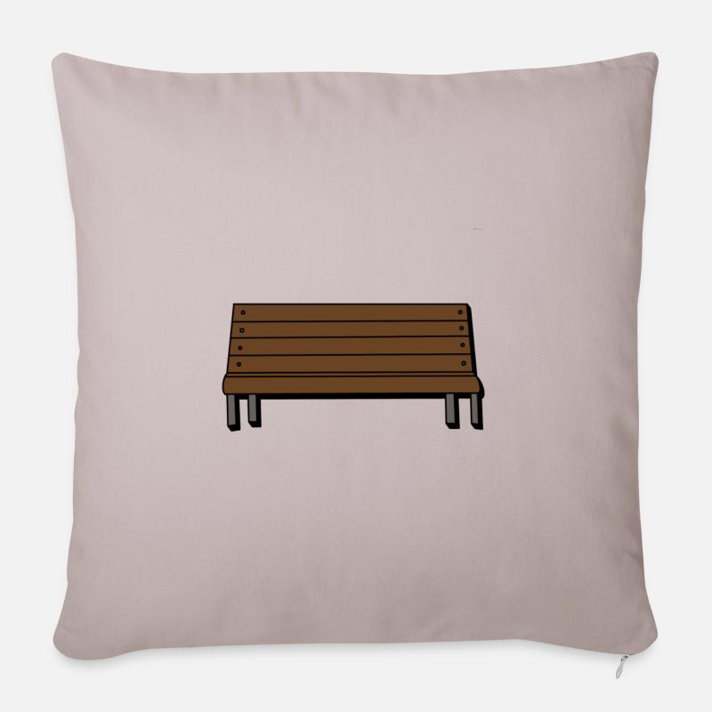 Sitzbank - Sofakissenbezug 45 x 45 cm - helles Taupe