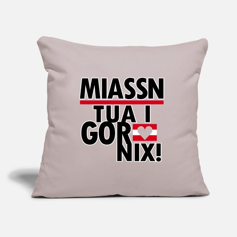 Austrian dialect Styrian Sofa pillowcase 17,3'' x 17,3'' (45 x 45 cm)