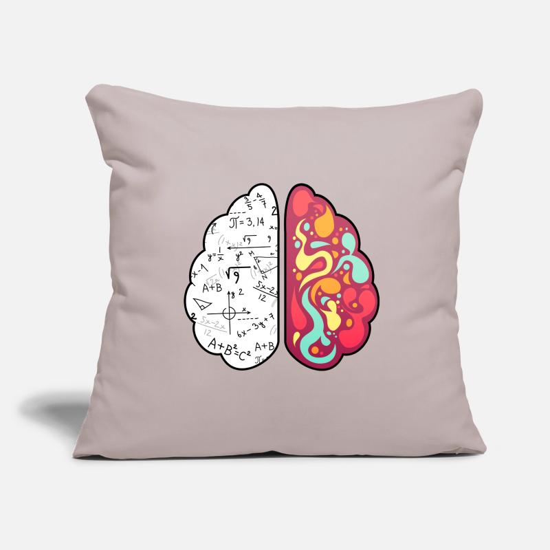 Math Lesson Mathematics Math Genius Math Brain Sofa pillowcase 17,3'' x 17,3'' (45 x 45 cm)