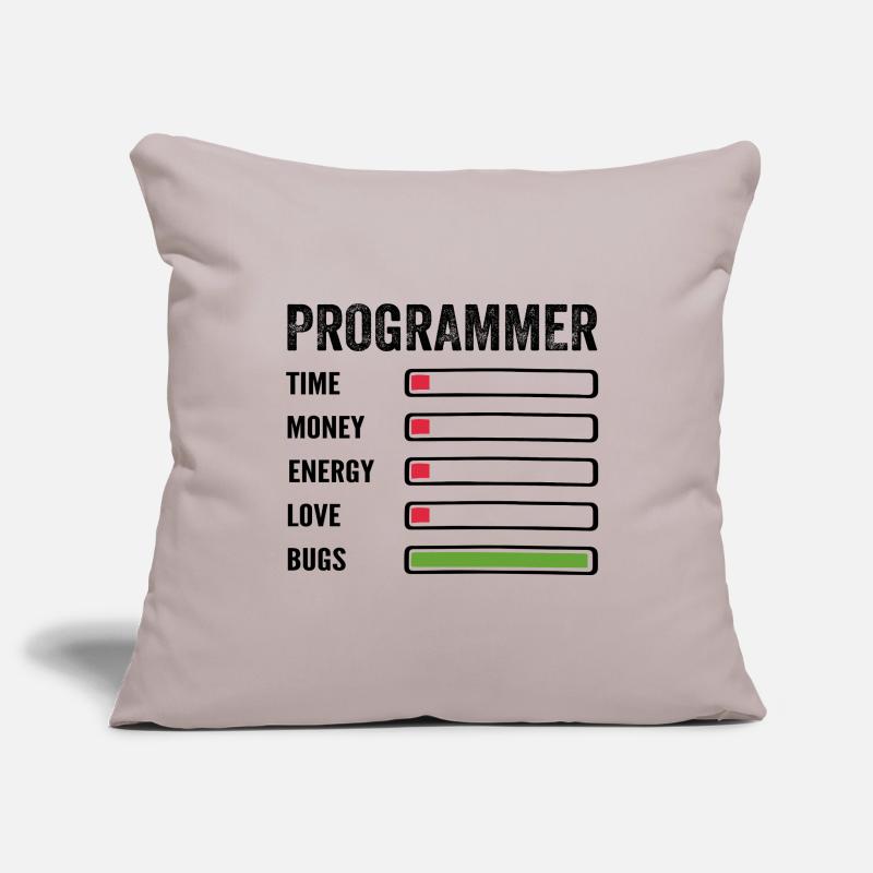 Developer Humor Programmer Coder Sofa pillowcase 17,3'' x 17,3'' (45 x 45 cm)