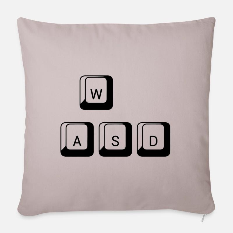 WASD - Sofakissenbezug 45 x 45 cm - helles Taupe
