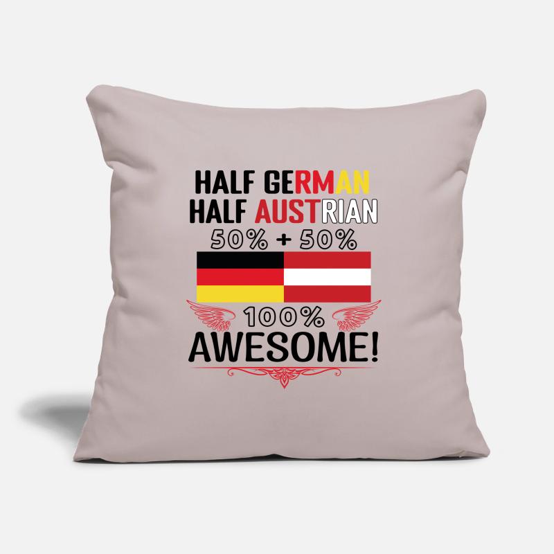 Half German, half Austrian Sofa pillowcase 17,3'' x 17,3'' (45 x 45 cm)
