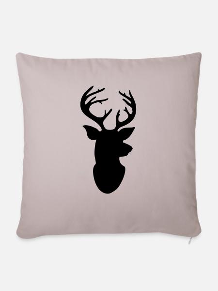 Oh Deer - Sofakissenbezug 45 x 45 cm - helles Taupe