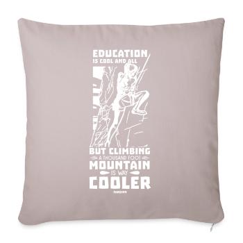 Grimper - Housse de coussin décorative 45 x 45 cm - taupe clair - Devant