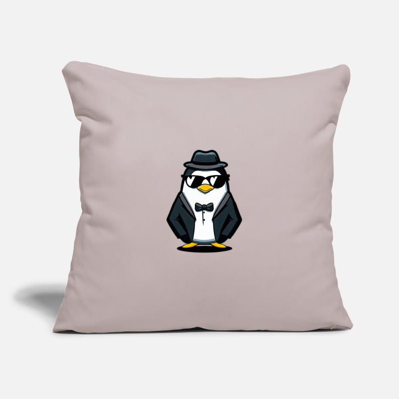 Pingouin Housse de coussin décorative 45 x 45 cm