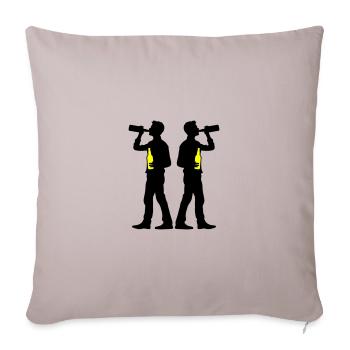 Drinker Beer - Sofa pillowcase 17,3'' x 17,3'' (45 x 45 cm) - light taupe - Front
