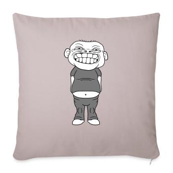 l'obésité augmente le surpoids diaet man laid - Housse de coussin décorative 45 x 45 cm - taupe clair - Devant