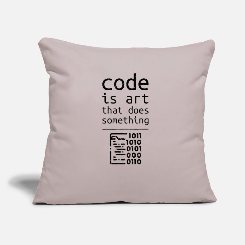 Cadeau de programmeur de développeur de codeur de code Housse de coussin décorative 45 x 45 cm