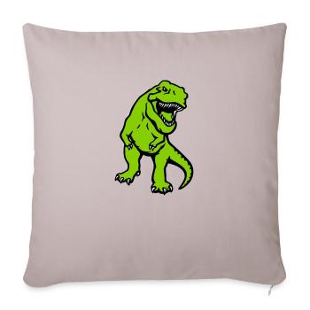T-Rex - Sofakissenbezug 45 x 45 cm - helles Taupe - Vorne