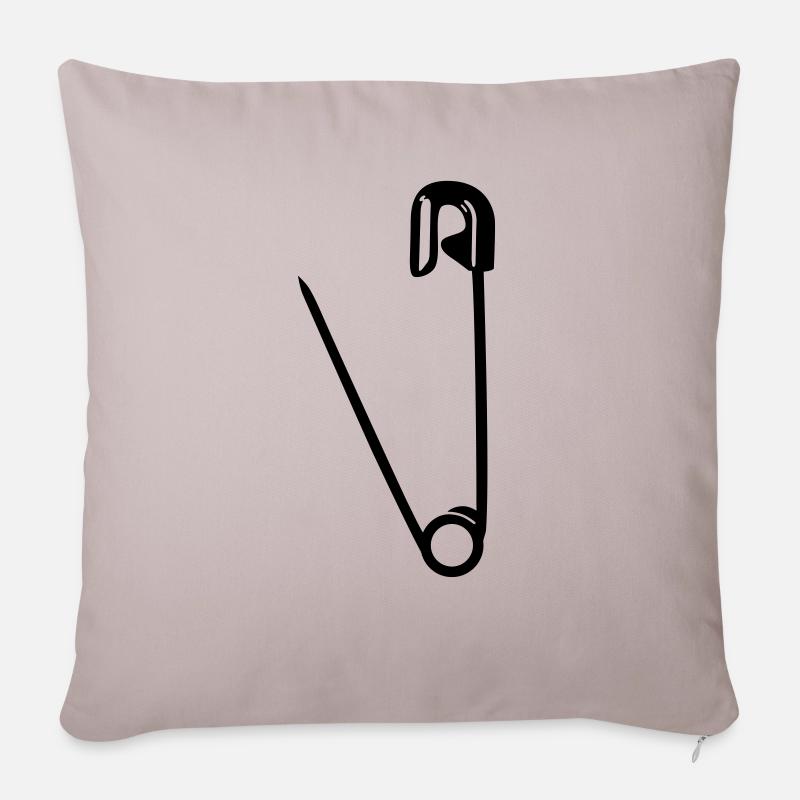 punk - Housse de coussin décorative 45 x 45 cm - taupe clair