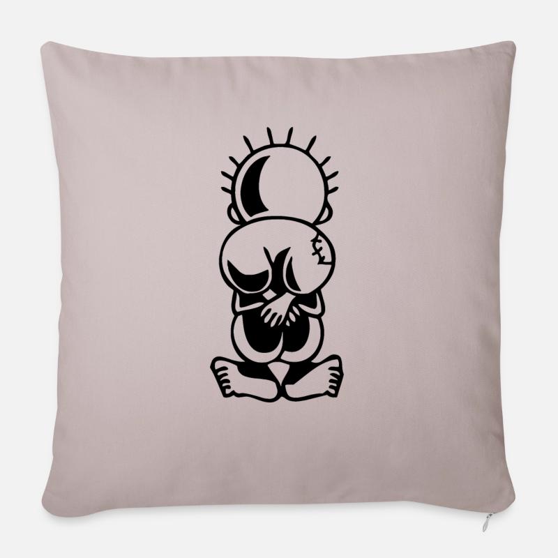 فلسطين Palestine - Housse de coussin décorative 45 x 45 cm - taupe clair