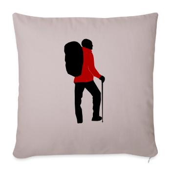 Hikers can be personalized - Sofa pillowcase 17,3'' x 17,3'' (45 x 45 cm) - light taupe - Front
