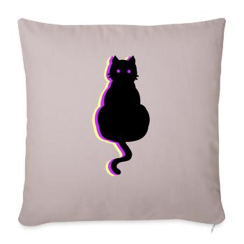 Glow Cat Pink - Sofa pillowcase 17,3'' x 17,3'' (45 x 45 cm) - light taupe - Front