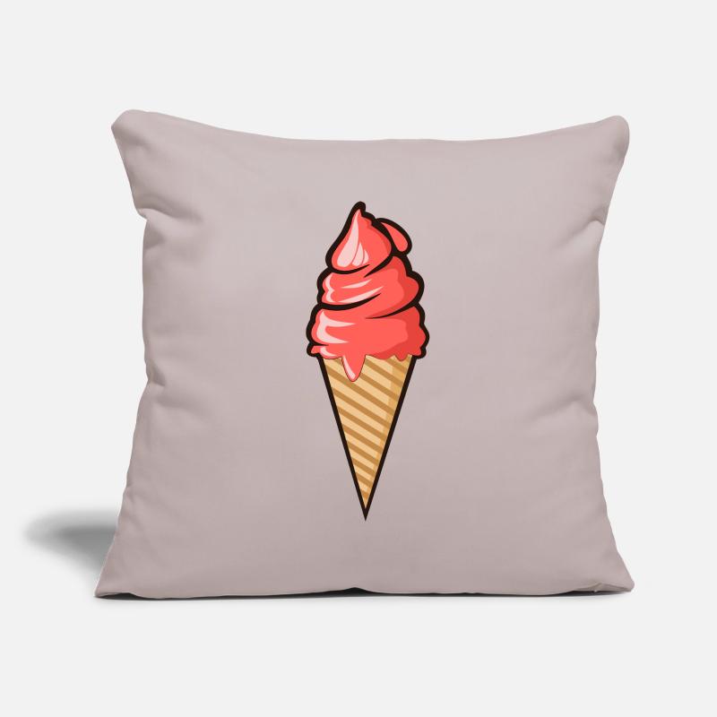 Waffeleis Eis Eiscreme Waffel Sommer Sonne Urlaub Sofakissenbezug 45 x 45 cm