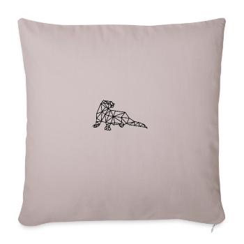 Otter Geometric Line - Sofa pillowcase 17,3'' x 17,3'' (45 x 45 cm) - light taupe - Front