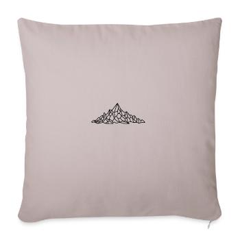 Mountains Geometric Hiking - Sofa pillowcase 17,3'' x 17,3'' (45 x 45 cm) - light taupe - Front
