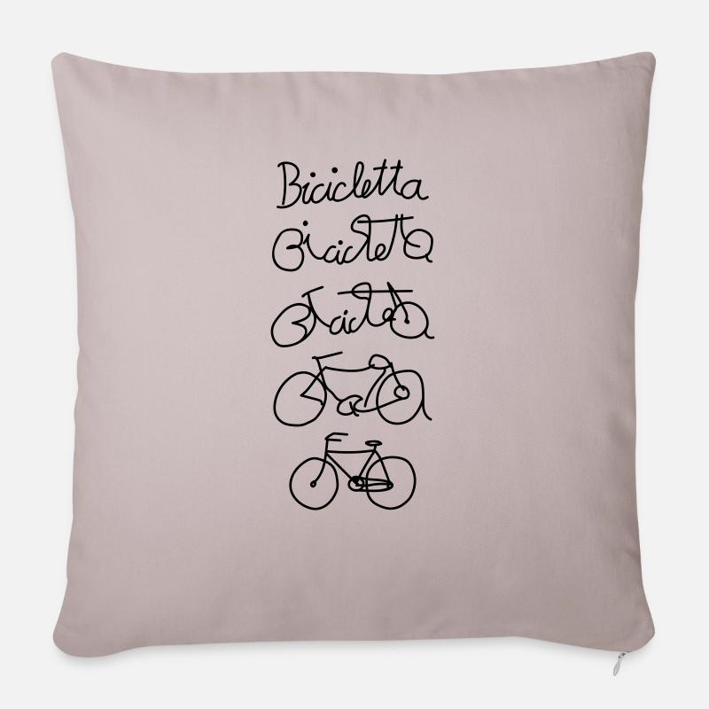 Bicicletta - Sofakissenbezug 45 x 45 cm - helles Taupe