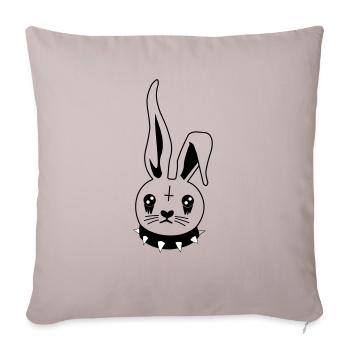 Emo Hase - Sofakissenbezug 45 x 45 cm - helles Taupe - Vorne