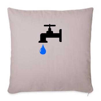 robinet - Housse de coussin décorative 45 x 45 cm - taupe clair - Devant
