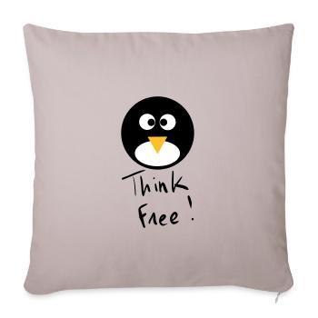 pingoo-002 - Sofa pillowcase 17,3'' x 17,3'' (45 x 45 cm) - light taupe - Front
