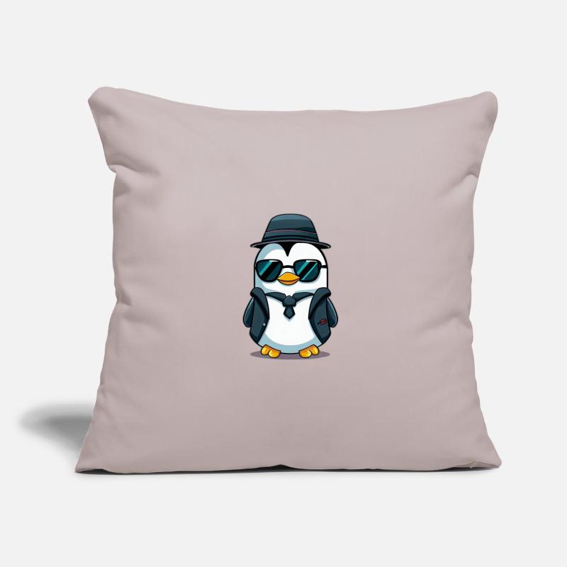 Pingouin Housse de coussin décorative 45 x 45 cm