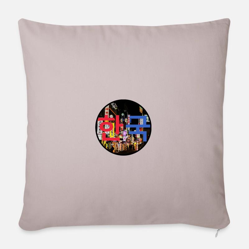 Korea Night colour - Sofakissenbezug 45 x 45 cm - helles Taupe