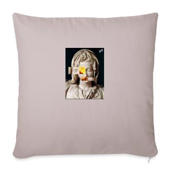Pietà Michelangelo Fiamme - Sofa pillowcase 17,3'' x 17,3'' (45 x 45 cm) - light taupe - Front