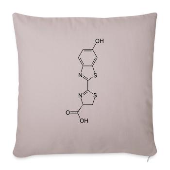 Luminous / Glow in the dark firefly luciferin - Sofa pillowcase 17,3'' x 17,3'' (45 x 45 cm) - light taupe - Front