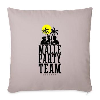 Malle Party Team Holidays Mallorca - Sofa pillowcase 17,3'' x 17,3'' (45 x 45 cm) - light taupe - Front