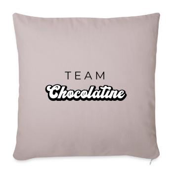 TEAM CHOCOLATINE v2 - Housse de coussin décorative 45 x 45 cm - taupe clair - Devant