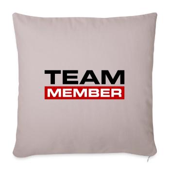 Team Member - Sofa pillowcase 17,3'' x 17,3'' (45 x 45 cm) - light taupe - Front