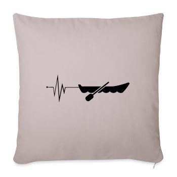 boot symbol pulse - Sofa pillowcase 17,3'' x 17,3'' (45 x 45 cm) - light taupe - Front
