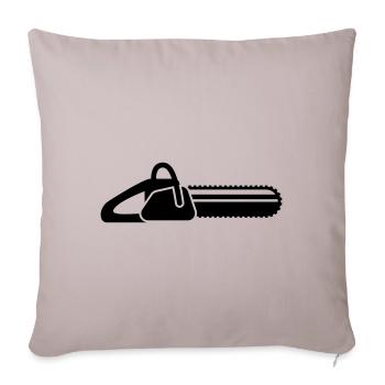 Chainsaw Icon Icon - Sofa pillowcase 17,3'' x 17,3'' (45 x 45 cm) - light taupe - Front