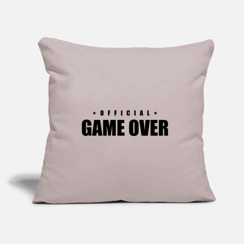 Game Over Spruch Sofakissenbezug 45 x 45 cm