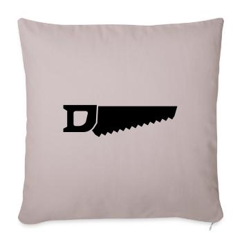 Icône de scie - Housse de coussin décorative 45 x 45 cm - taupe clair - Devant