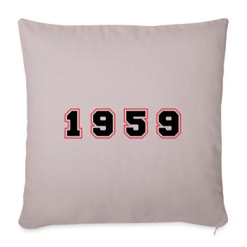 1959 Year Number - Sofa pillowcase 17,3'' x 17,3'' (45 x 45 cm) - light taupe - Front