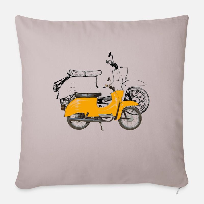 doppelte Schwalbe Saharabraun - Sofakissenbezug 45 x 45 cm - helles Taupe