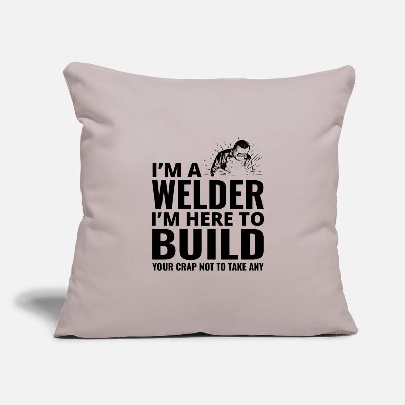 Weld Welding Welder Metal Construction Ironworker Sofa pillowcase 17,3'' x 17,3'' (45 x 45 cm)