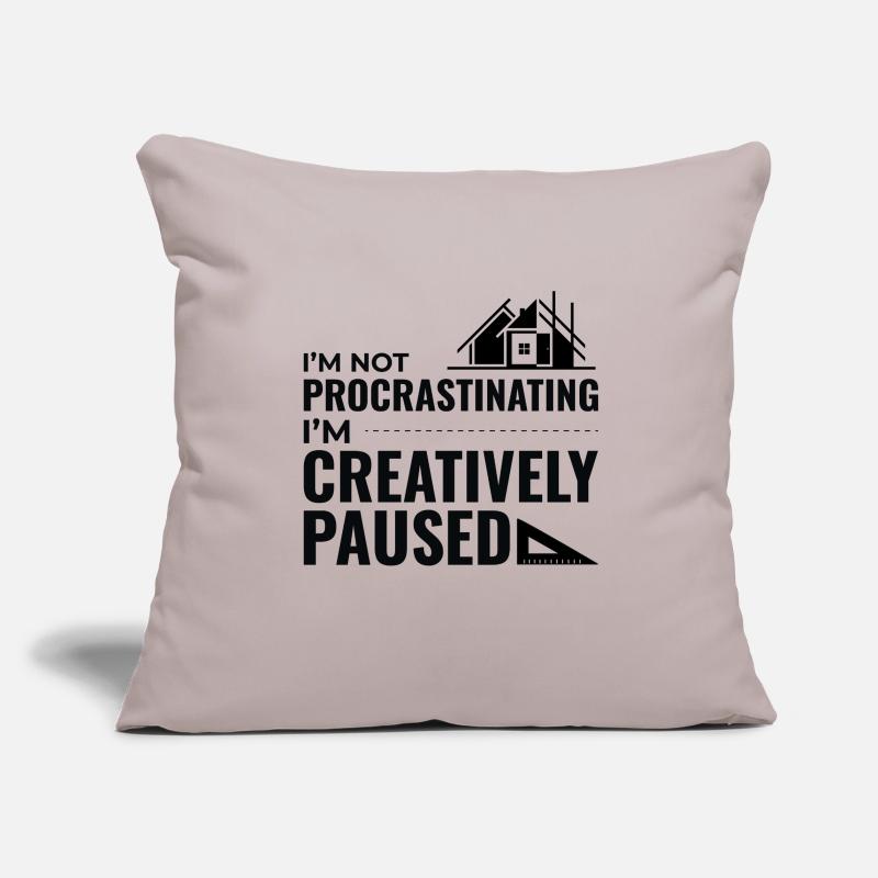 Architects Construction Creativity Procrastination Sofa pillowcase 17,3'' x 17,3'' (45 x 45 cm)