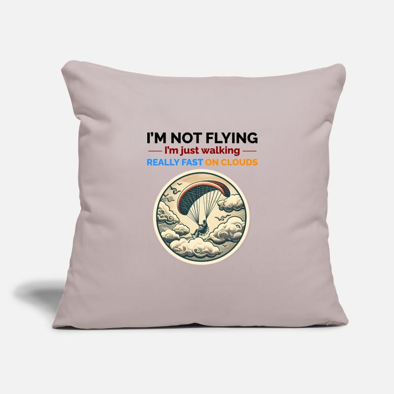 Paramotor Pilot Paramotoring Powered Paraglider Sofa pillowcase 17,3'' x 17,3'' (45 x 45 cm)