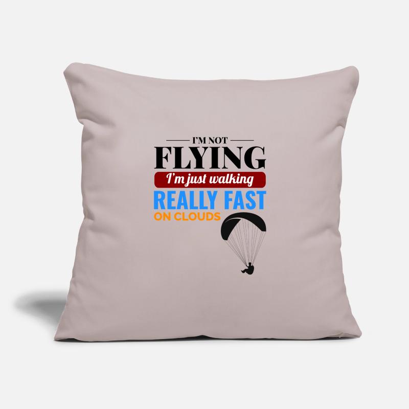 Paramotor Pilot Paramotoring Powered Paraglider Sofa pillowcase 17,3'' x 17,3'' (45 x 45 cm)