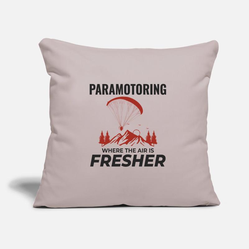 Paramotor Pilot Paramotoring Powered Paraglider Sofa pillowcase 17,3'' x 17,3'' (45 x 45 cm)