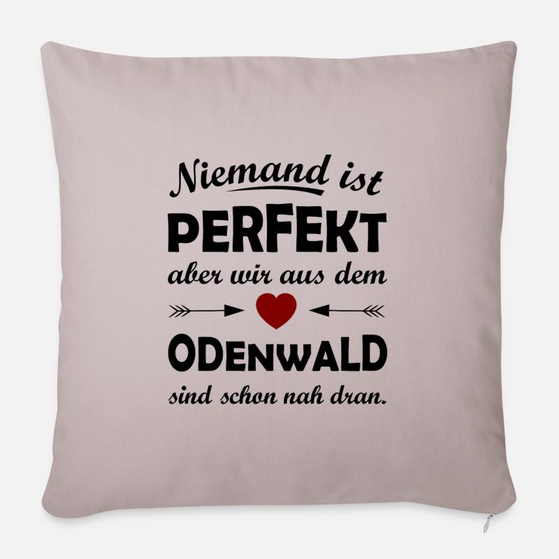 Die tollen Odenwälder - Sofakissenbezug 45 x 45 cm - helles Taupe
