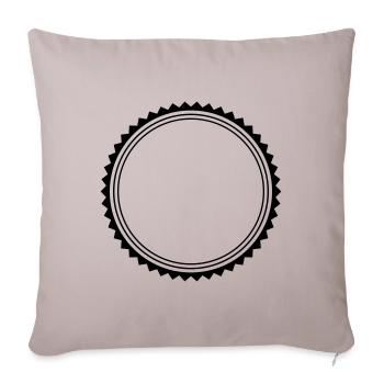 emblème du cercle - Housse de coussin décorative 45 x 45 cm - taupe clair - Devant