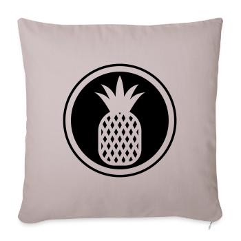 pineapple fruit - Sofa pillowcase 17,3'' x 17,3'' (45 x 45 cm) - light taupe - Front