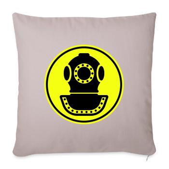 apnea diving helmet - Sofa pillowcase 17,3'' x 17,3'' (45 x 45 cm) - light taupe - Front