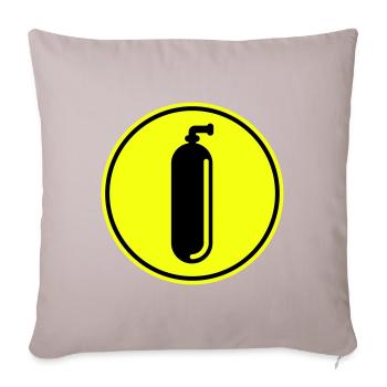 Oxygen Diving Circle - Sofa pillowcase 17,3'' x 17,3'' (45 x 45 cm) - light taupe - Front