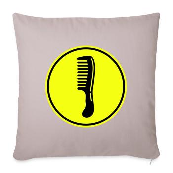 Comb hairdresser icon - Sofa pillowcase 17,3'' x 17,3'' (45 x 45 cm) - light taupe - Front